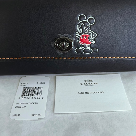 SALE TODAY!✨NWT🆕Authentic COACH x MICKEY Limited Ed Hand Clutch or Wallet - Picture 7 of 11